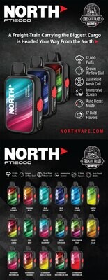 North FT12000 12000 Puffs Disposable - Display of 10