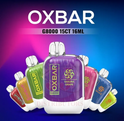 Oxbar G8000 8000 Puffs Disposable-Display of 5