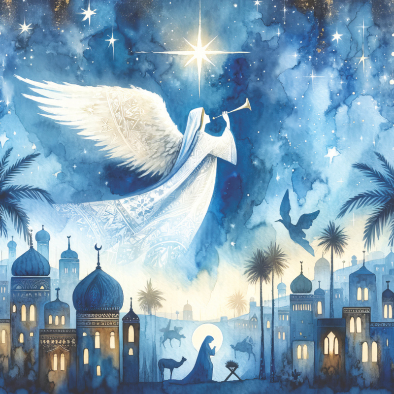 Nativity Scene Christmas Cards (10 pack)