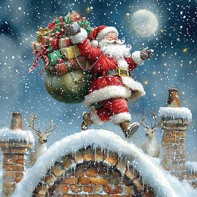 Santa Scene Cards (10 pack)