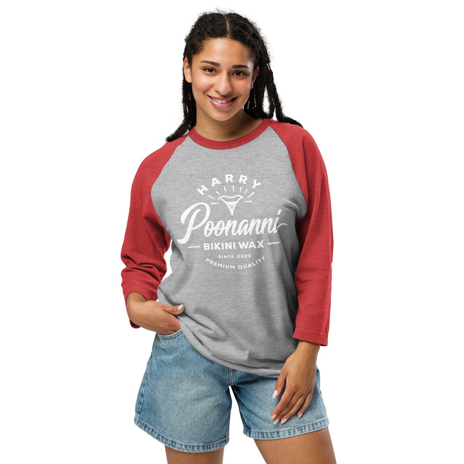 3/4 Sleeve Women Raglan Shirt