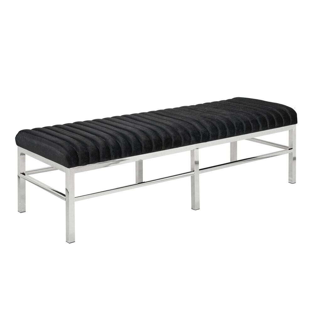 BENCH - CHANNEL - BLACK VELVET