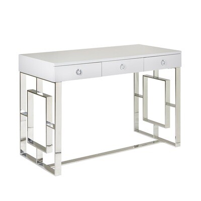 BACCARAT DESK - WHITE LACQUER