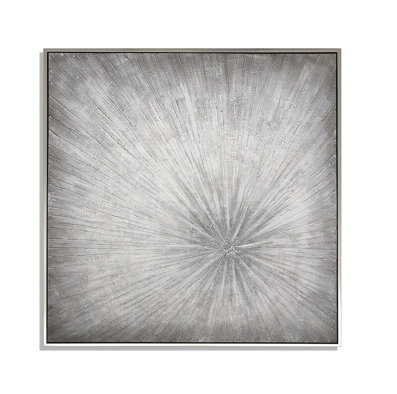 WALL ART - STARBURST - SILVER