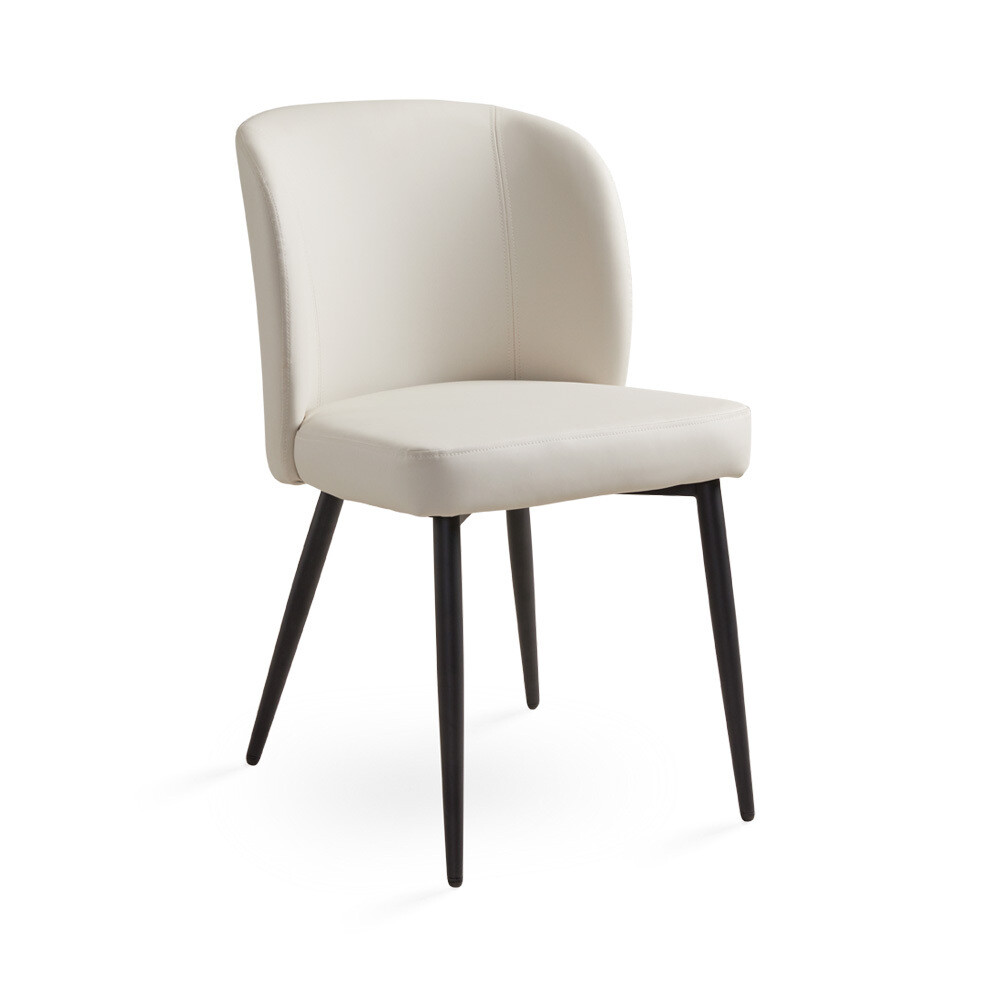 FORTINA DINING CHAIR - TAUPE LEATHERETTE