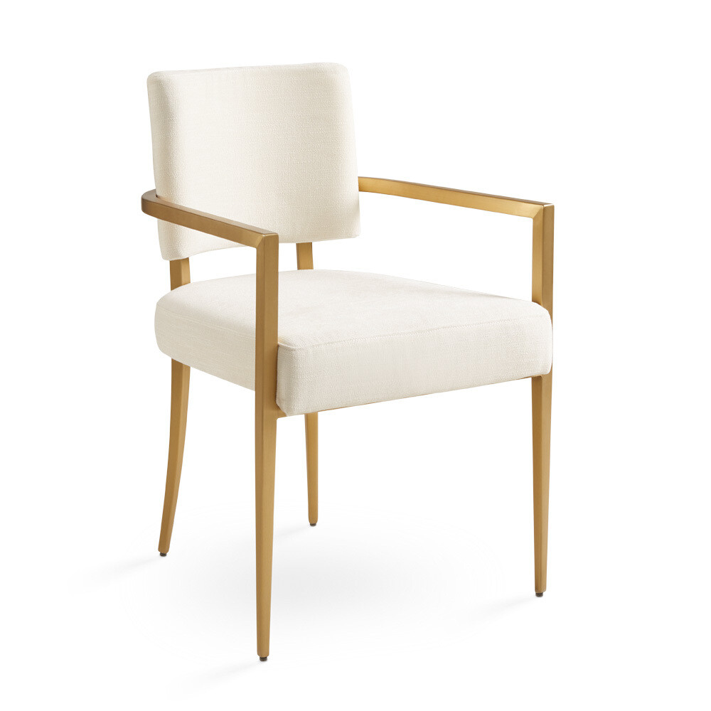 OLIVER DINING ARM CHAIR - GOLD
