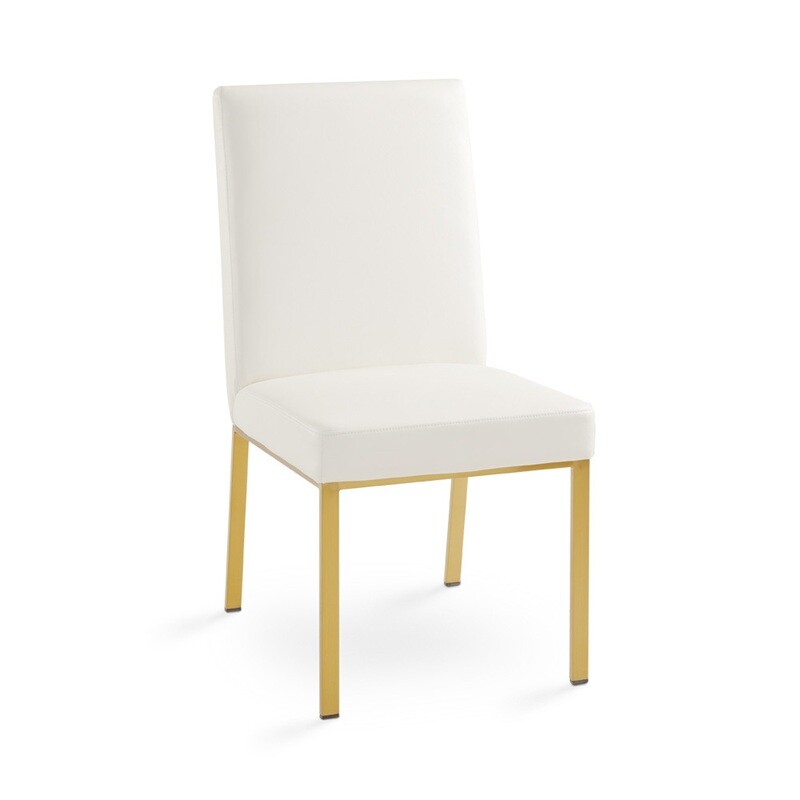 RILEY OFFICE CHAIR - WHITE LEATHERETTE