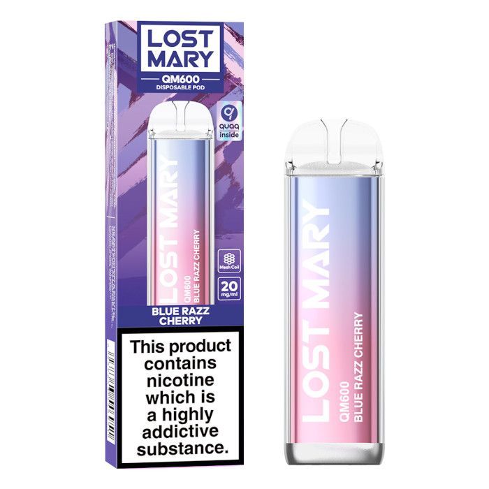 LOST MARY QM600 Disposable Vape - Blue Razz Cherry