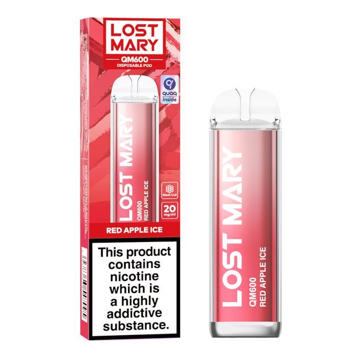 LOST MARY QM600 Disposable Vape - Red Apple Ice