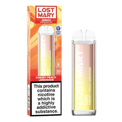 LOST MARY QM600 Disposable Vape - Cherry Peach Lemonade