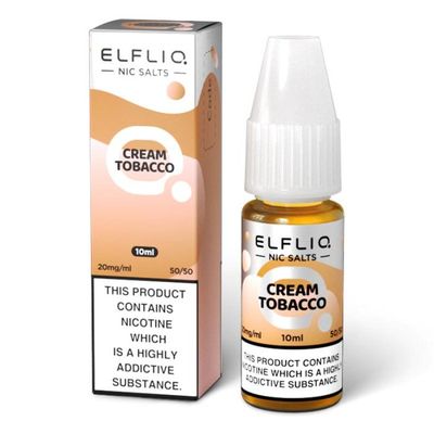 ELFBAR ELFLIQ Snoow/Cream Tobacco Nic Salts -10ml