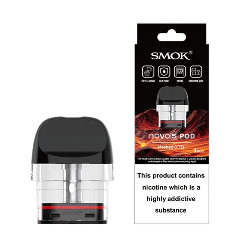 Smok Novo 5 Replacement Meshed 0.7 MTL 2 ml (Pack 3)