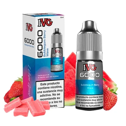 IVG 6000 Salts Bubblegum Berry Wave - 10ml