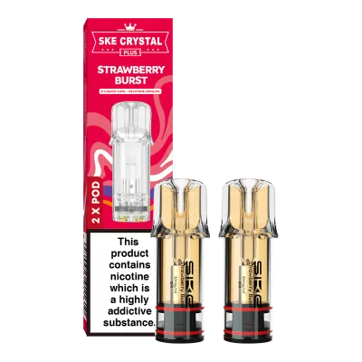 SKE Crystal Plus 20mg Nic Salt Replacement Pods - Strawberry Burst