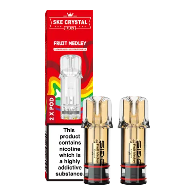 SKE Crystal Plus 20mg Nic Salt Replacement Pods - Fruit Medley