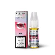 ELFBAR ELFLIQ Elfliq Strawberry Raspberry Cherry Ice Nic Salts - 10ml