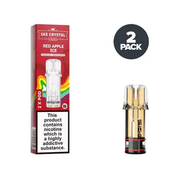 SKE Crystal Plus 20mg Nic Salt Replacement Pods - Red Apple Ice