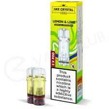 SKE Crystal Plus 20mg Nic Salt Replacement Pods - Lemon Lime