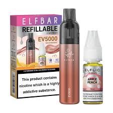 Elf Bar EV5000 Disposable Pod Kit + 10ml Elfliq Flavour 20mg