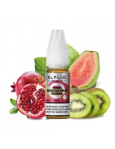 ELFBAR ELFLIQ Kiwi Passion Fruit Guava Nic Salts - 10ml
