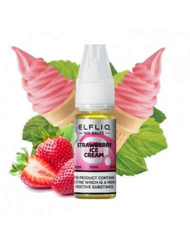 ELFBAR ElfLiq Nic Salts - Strawberry Ice Cream/Snoow - 10ml