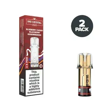 SKE Crystal Plus 20mg Nic Salt Replacement Pods - Blueberry Cherry Blackberry
