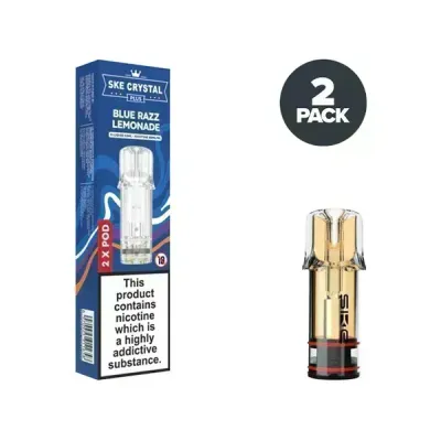 SKE Crystal Plus 20mg Nic Salt Replacement Pods - Blue Razz Lemonade