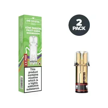 SKE Crystal Plus 20mg Nic Salt Replacement Pods - Kiwi Passion Fruit Guava