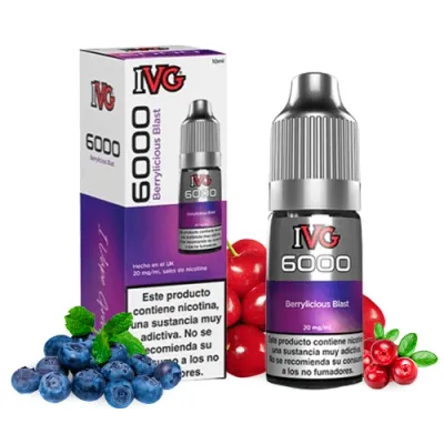 IVG 6000 Salts Berrylicious Blast - 10ml