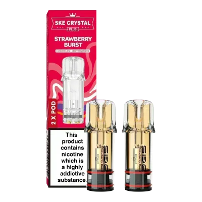 SKE Crystal Plus 20mg Nic Salt Replacement Pods - Strawberry Burst