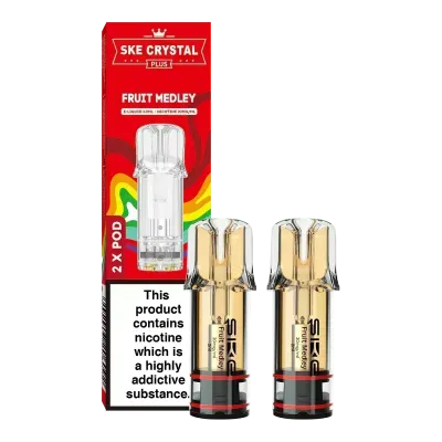 SKE Crystal Plus 20mg Nic Salt Replacement Pods - Fruit Medley