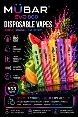 Mübar Evo 800 Disposable Vapes
