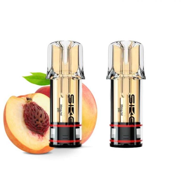 SKE Crystal Plus 20mg Nic Salt Replacement Pods - White Peach