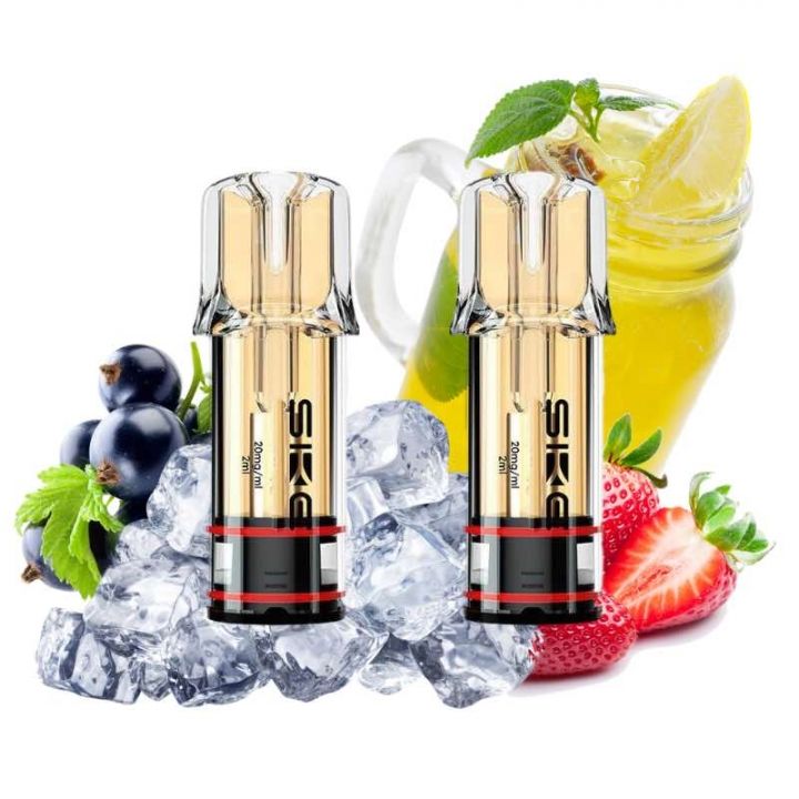 SKE Crystal Plus 20mg Nic Salt Replacement Pods - Riberry Lemonade