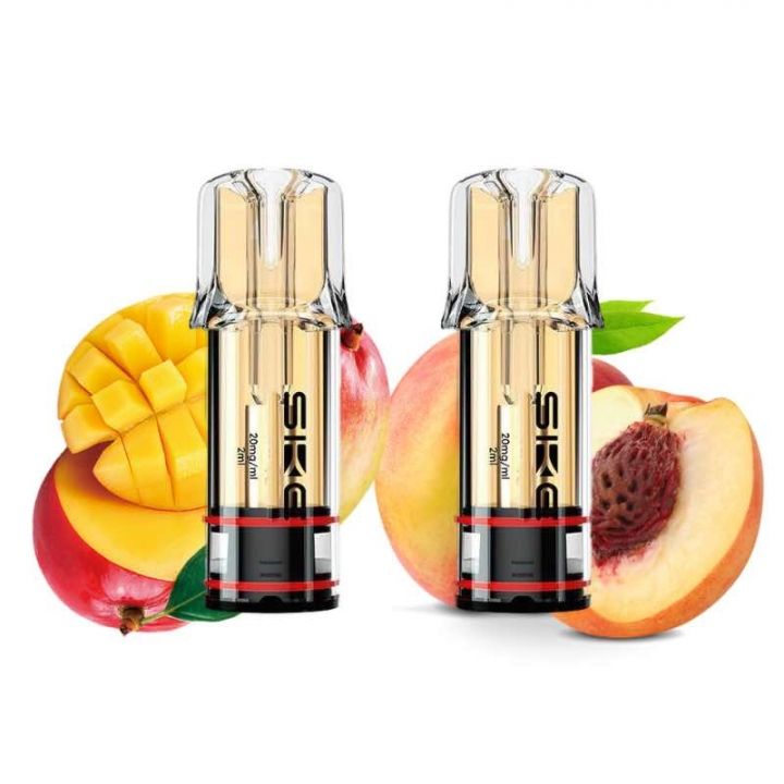 SKE Crystal Plus 20mg Nic Salt Replacement Pods - Peach Mango