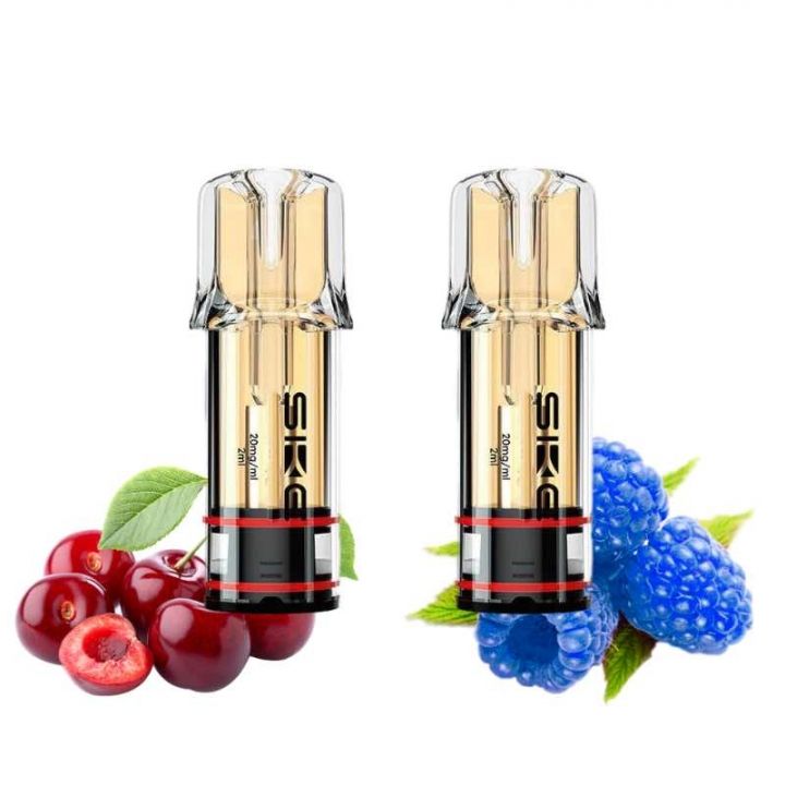 SKE Crystal Plus 20mg Nic Salt Replacement Pods - Blue Razz Cherry
