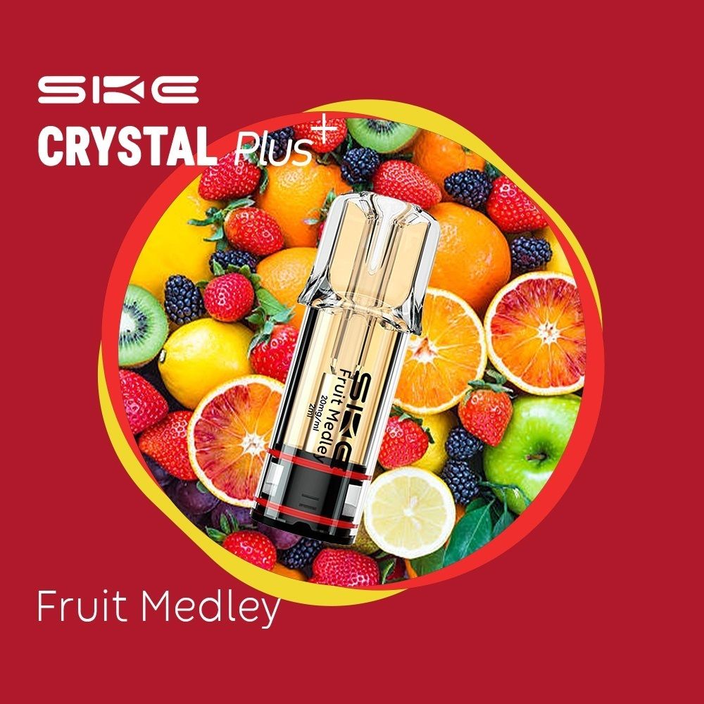 SKE Crystal Plus 20mg Nic Salt Replacement Pods - Fruit Medley