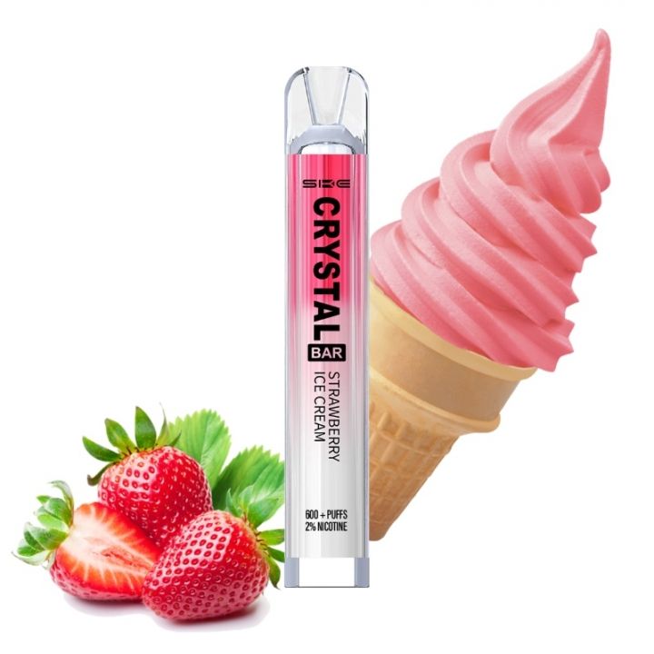 SKE Crystal Bar Disposable Vape - Strawberry Ice Cream