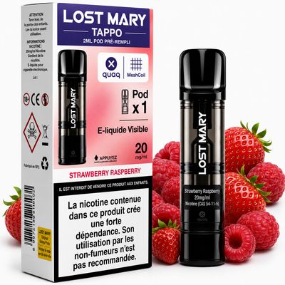 Lost Mary Tappo Air Prefilled Pod – Strawberry Raspberry
