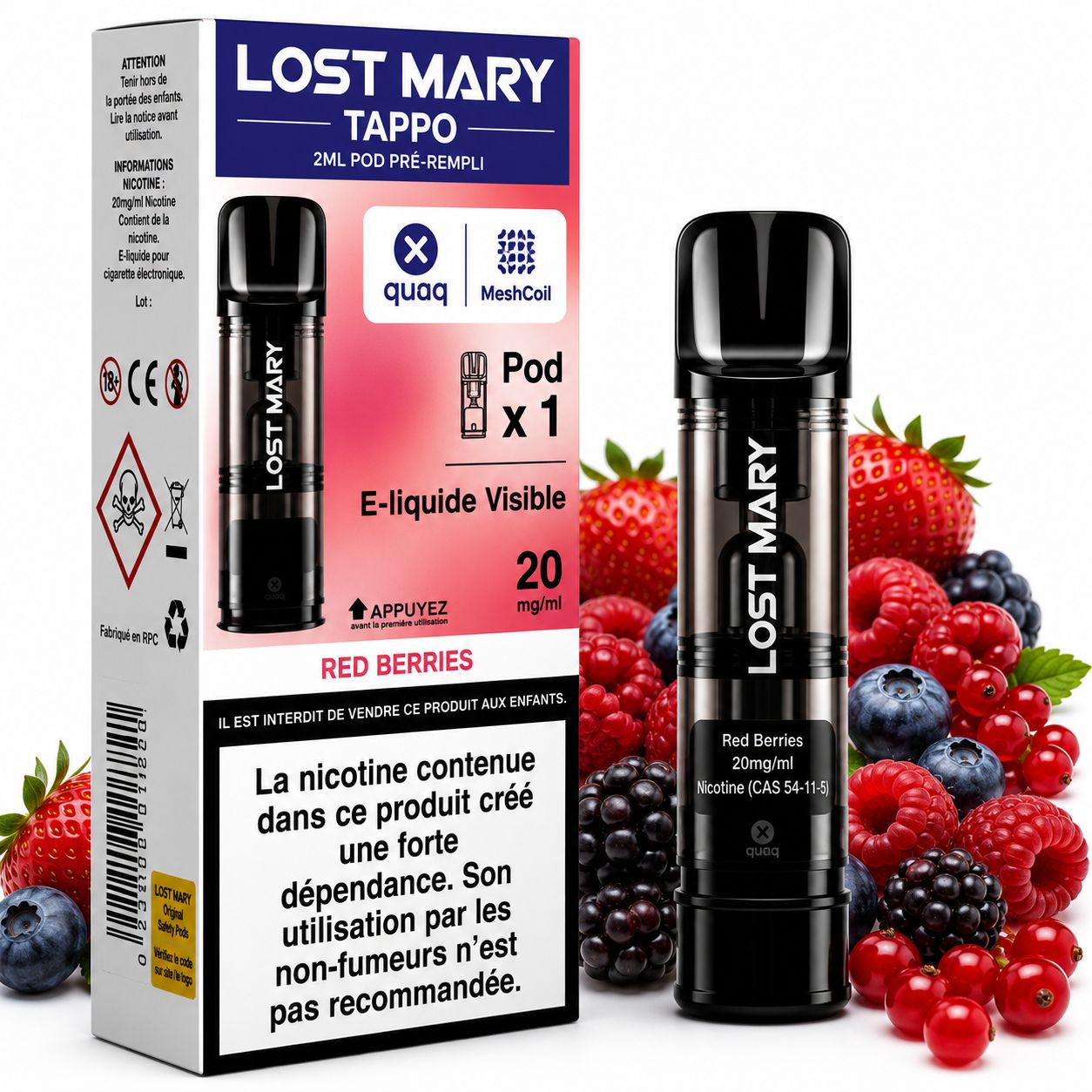 Lost Mary Tappo Air Prefilled Pod – Red Berries