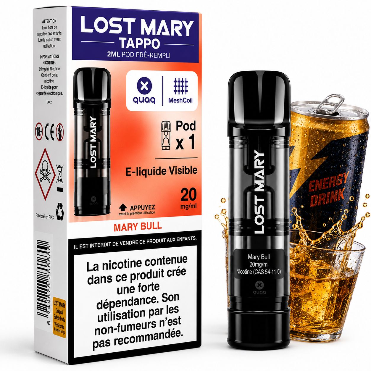Lost Mary Tappo Air Prefilled Pod – Mary Bull