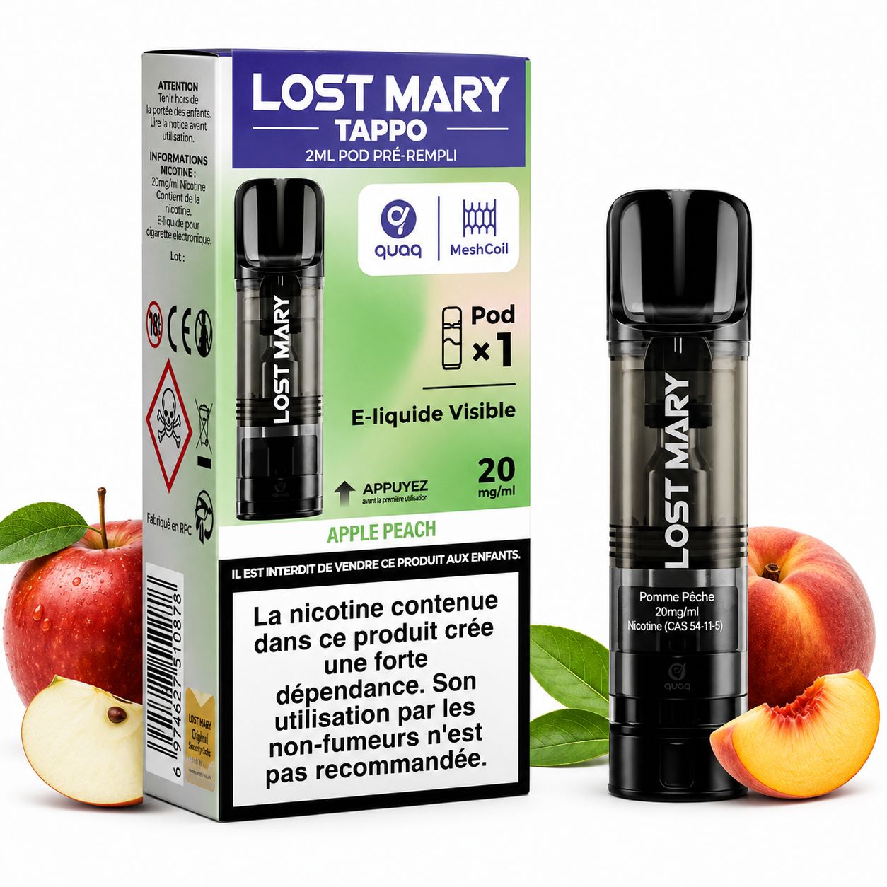 Lost Mary Tappo Air Prefilled Pod – Apple Peach