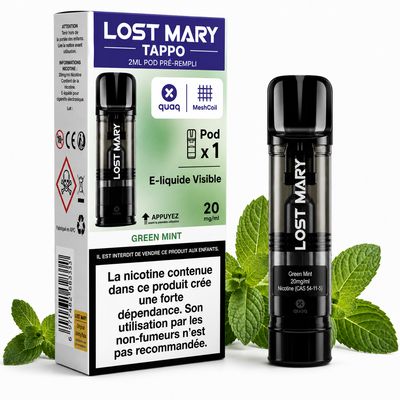 Lost Mary Tappo Air Prefilled Pod – Green Mint