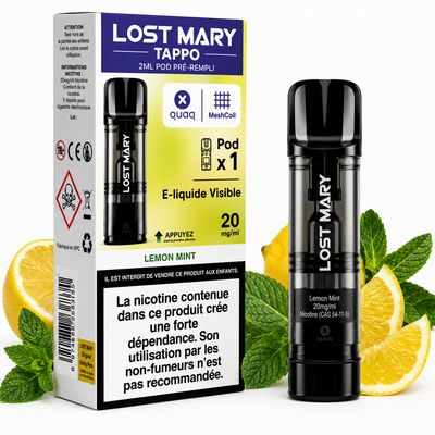 Lost Mary Tappo Air Prefilled Pod – Lemon Mint