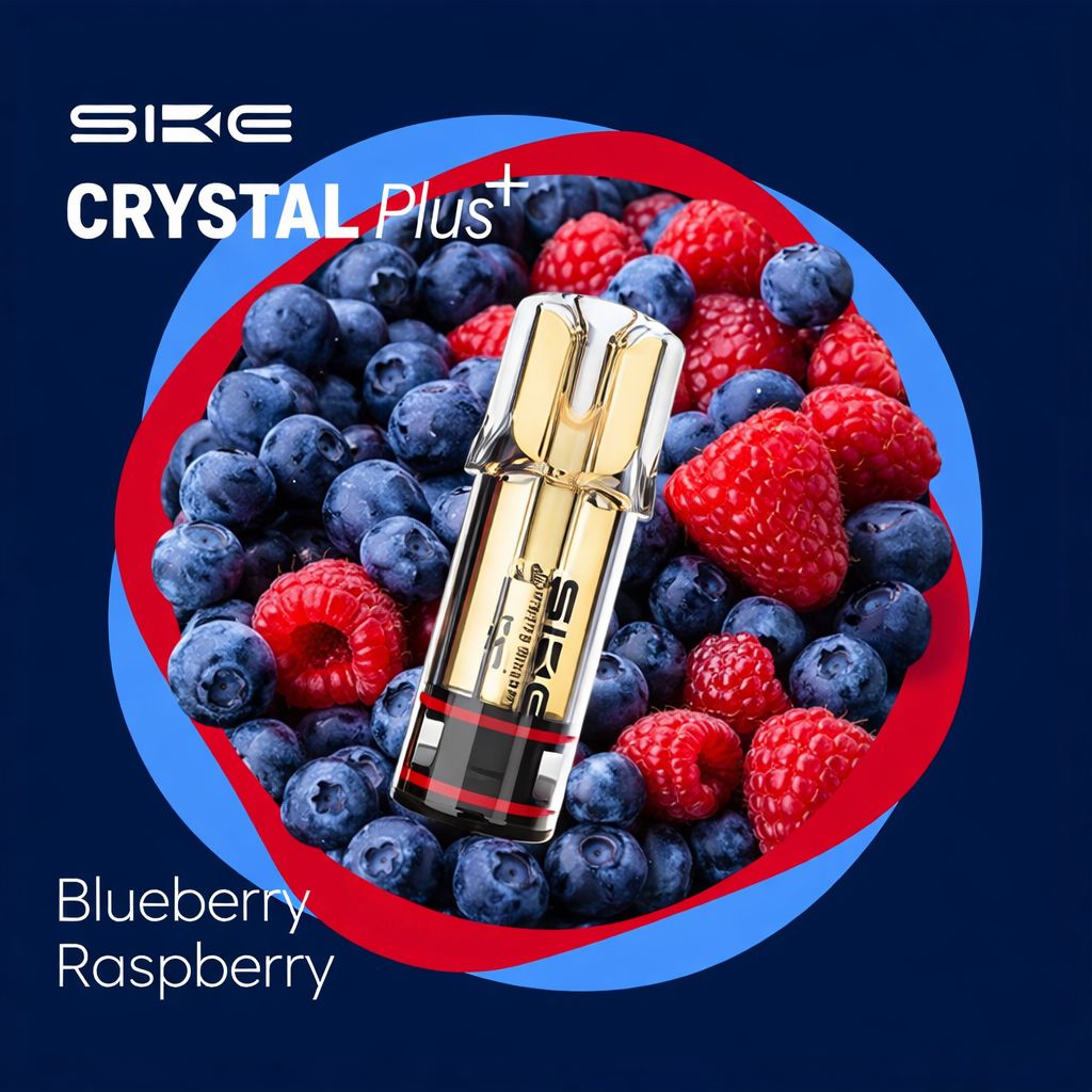 SKE Crystal Plus Replacement Pods ZERO – Blueberry Raspberry