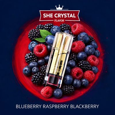 SKE Crystal Plus Replacement Pods ZERO – Blueberry Raspberry Blackberry