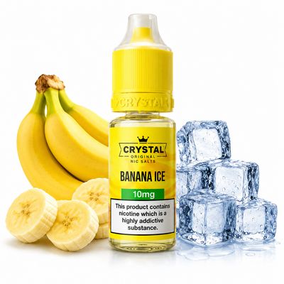 Crystal Nic Salts - Banana Ice - 10ml