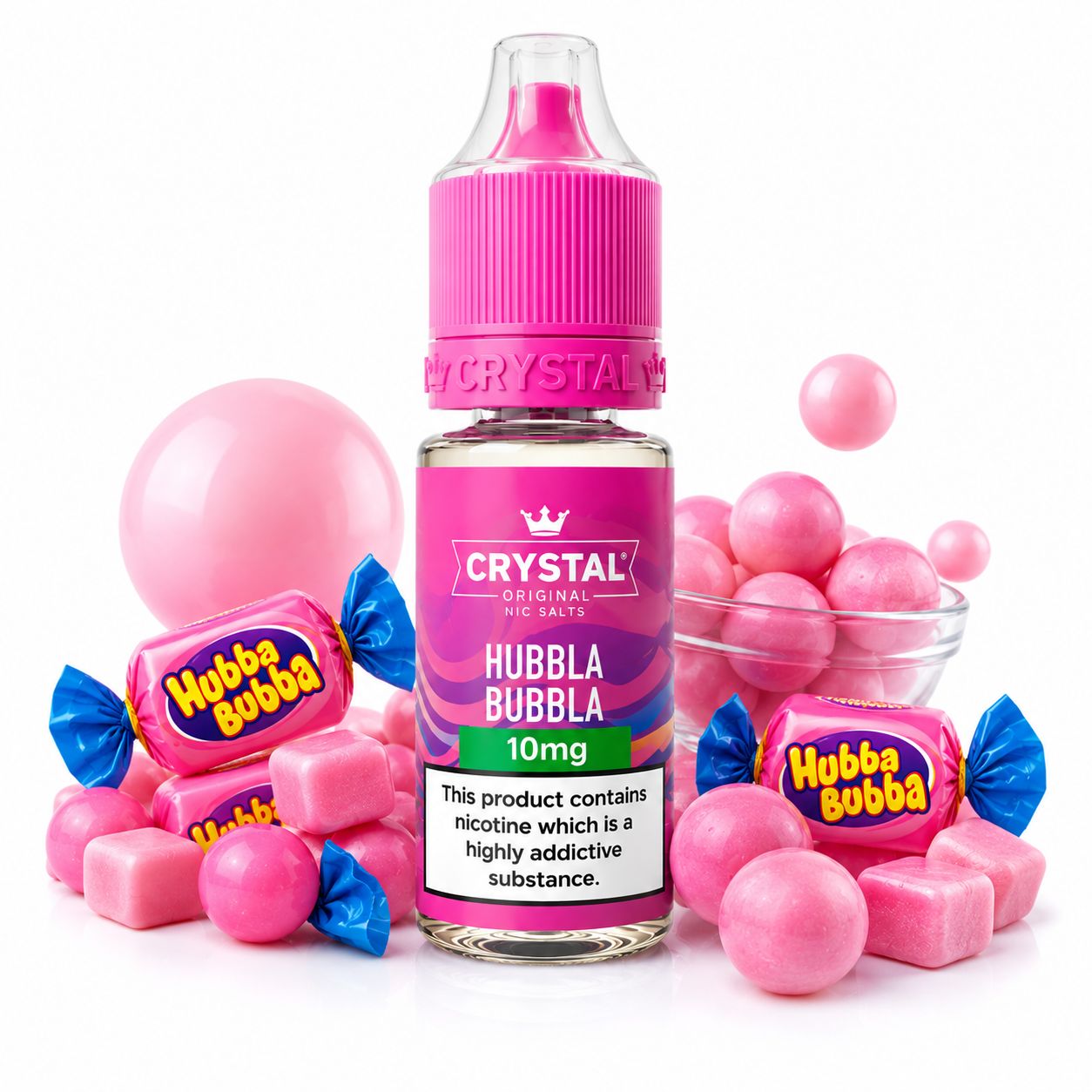 Crystal Nic Salts - Hubbla Bubbla - 10ml