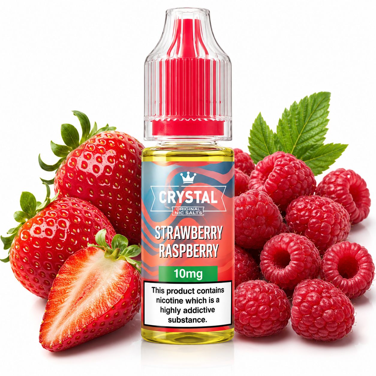 Crystal Nic Salts - Strawberry Raspberry - 10ml