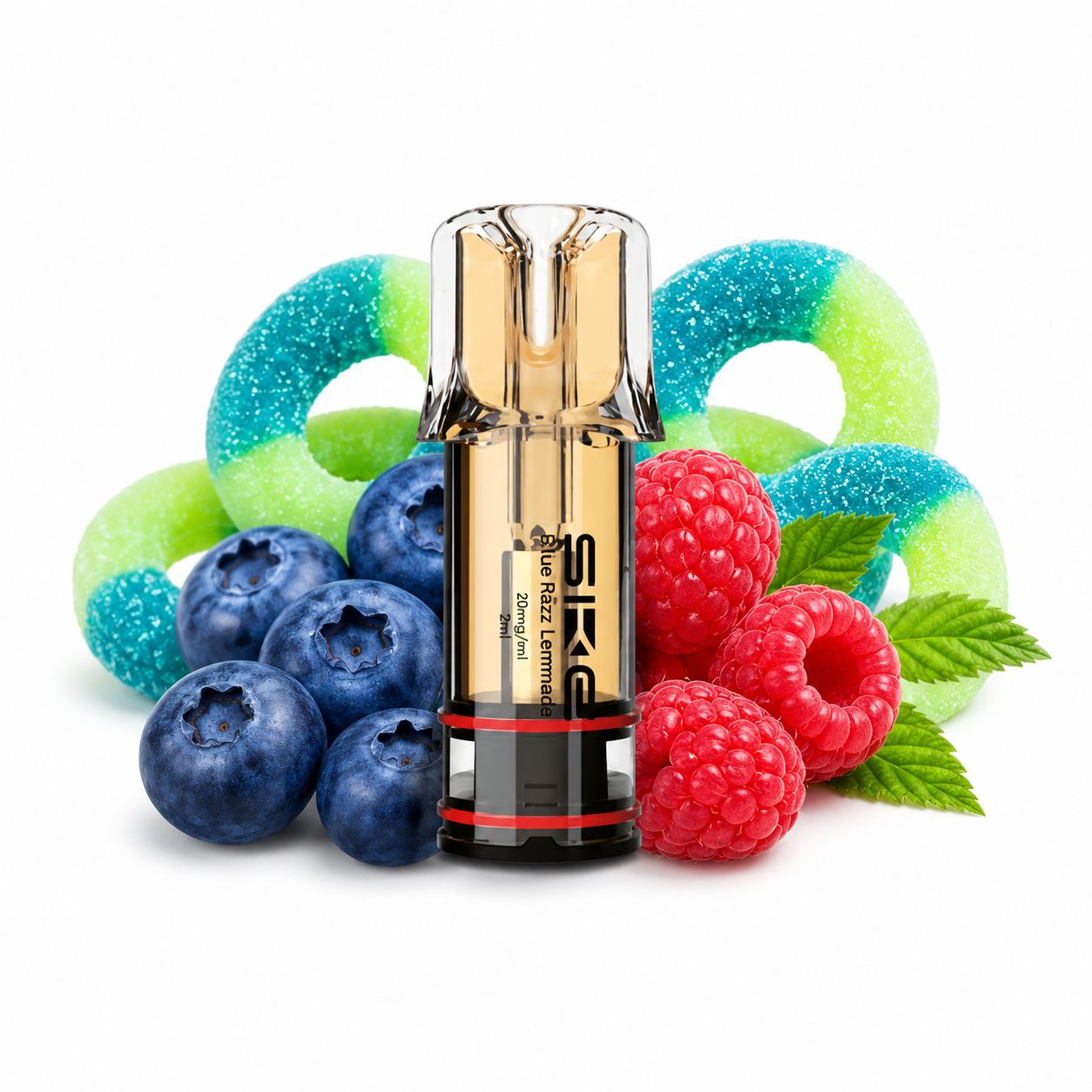 SKE Crystal Plus Nic Salt Replacement Pod 1PCS – Blueberry Sour Raspberry